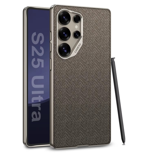 Premium Alcantara PU Leather Case for Galaxy S25 Ultra