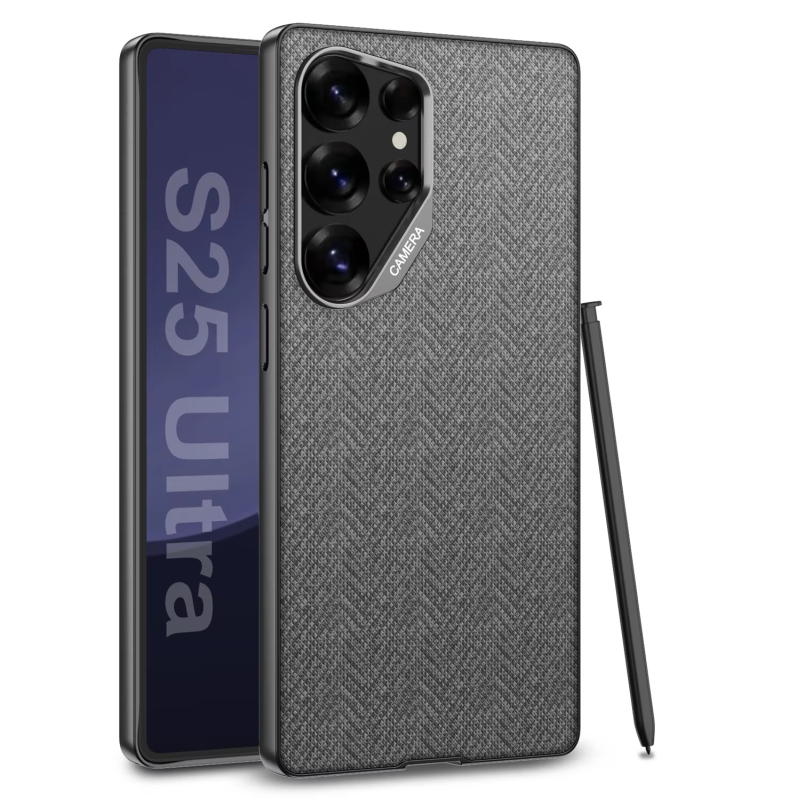 Premium Alcantara PU Leather Case for Galaxy S25 Ultra