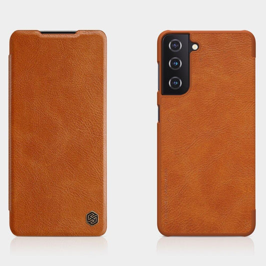 Genuine Leather Flip Cover for Galaxy S21 Plus