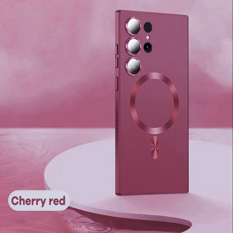 MagSafe Soft Silicone Case For Galaxy S23 Ultra