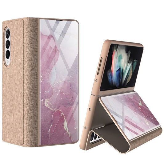 Premium Glass Flip Case for Galaxy Z Fold3