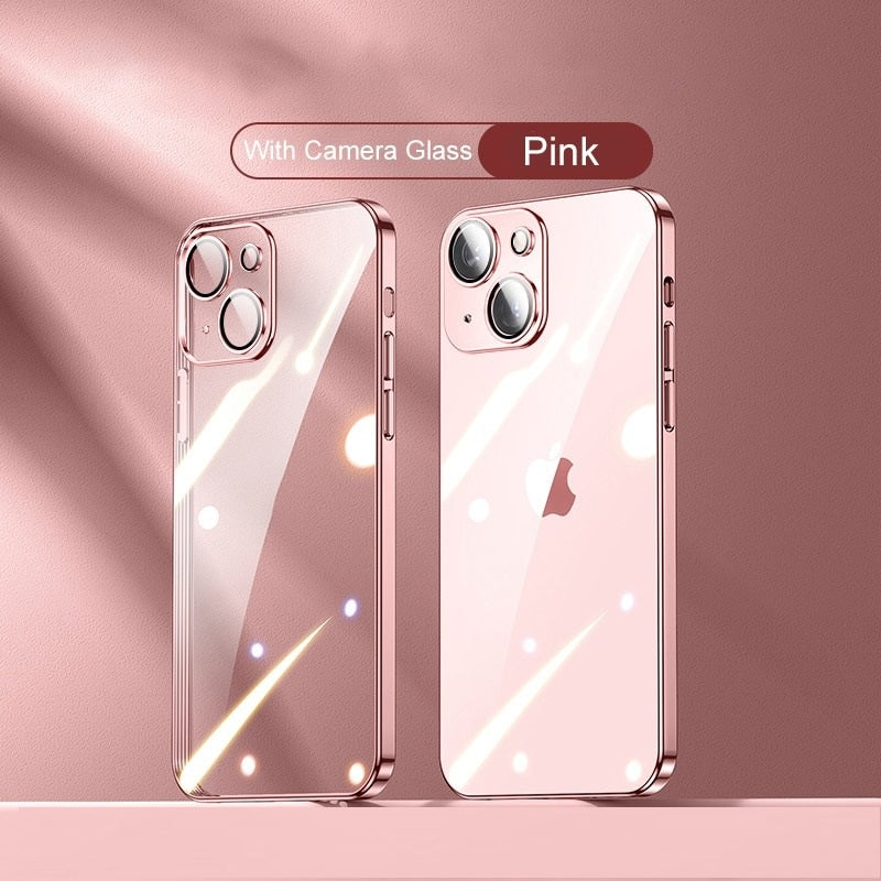 Electroplating PC Hard Case for iPhone 15