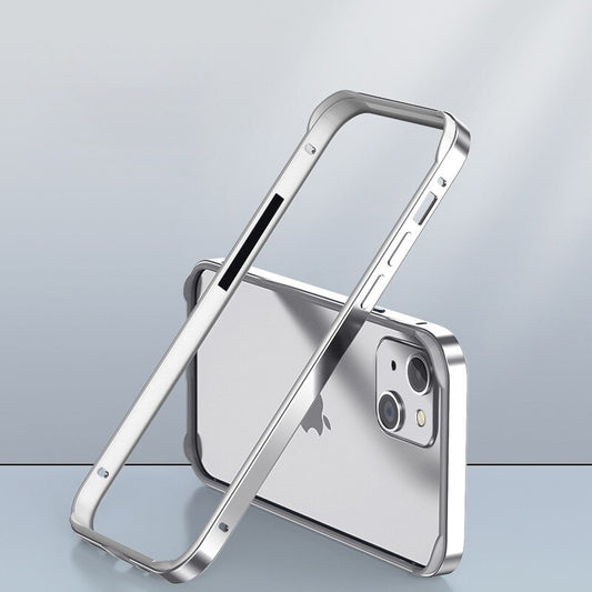 Aluminium Alloy Metal Bumper with Soft Silicone Frame for iPhone 14