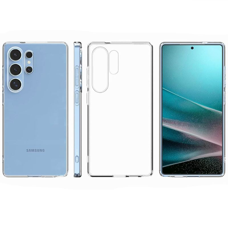 Ultra Thin Soft TPU Transparent Case for Galaxy S25 Ultra