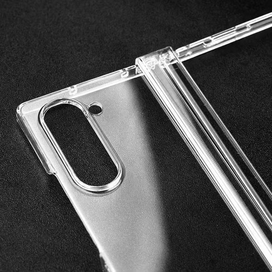 Crystal Clear Hinge Protection Hard Case for Galaxy Z Fold5