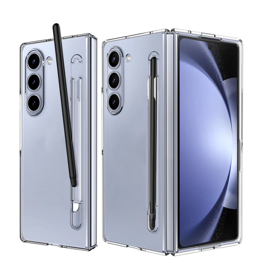Crystal Clear Hard Case with S Pen Slot for Galaxy Z Fold5