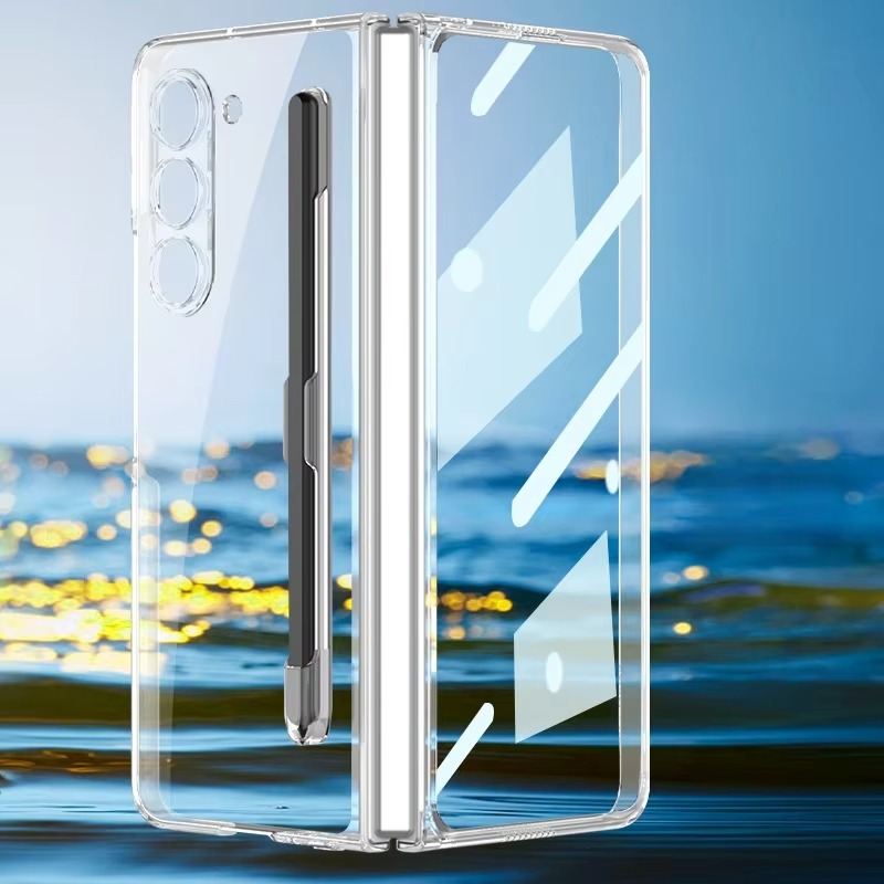 Crystal Clear Hard Case with S Pen Slot for Galaxy Z Fold3