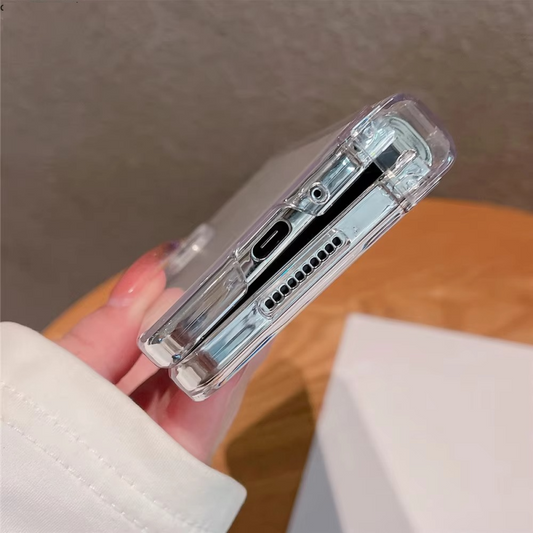 Crystal Clear Hinge Protection Hard Case for Galaxy Z Fold4