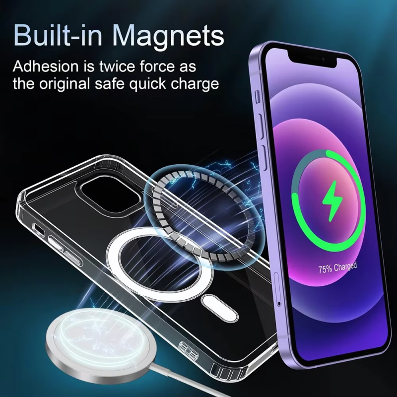 Ultra Thin Crystal Clear with Magsafe Case for iPhone 12