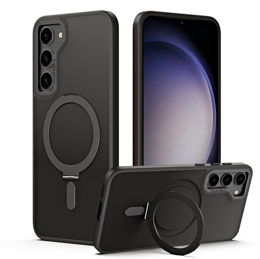 Drop Protection Magnetic Magsafe Ring Kickstand Case for Galaxy S23