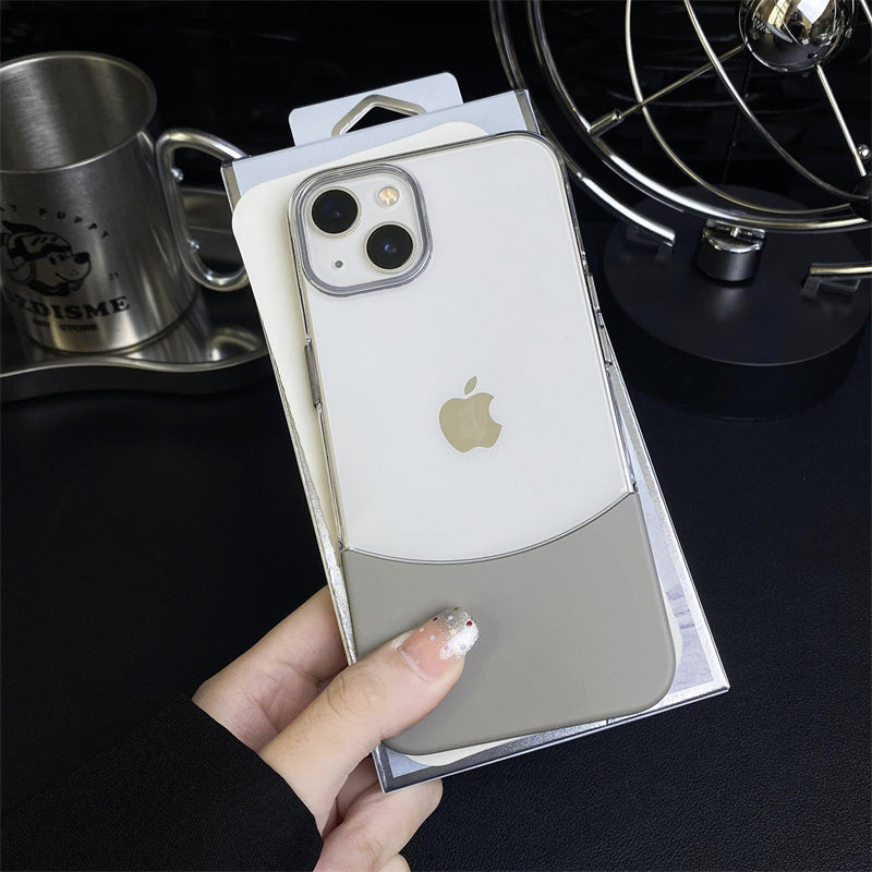 Dual Tone Hard PC Clear Case for iPhone 15