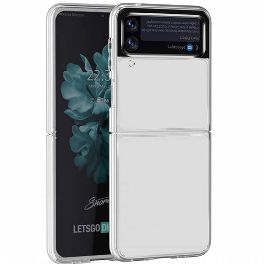 Crystal Clear Hard Glass Case for Galaxy Z Flip3