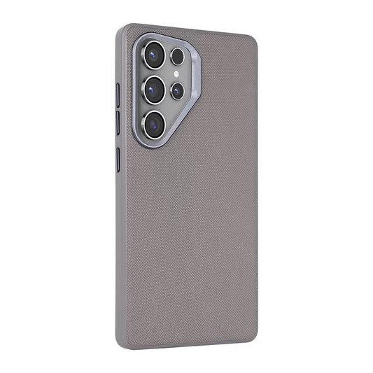 Frosted Shield with Metal Camera Ring Case for Galaxy S24 Ultra