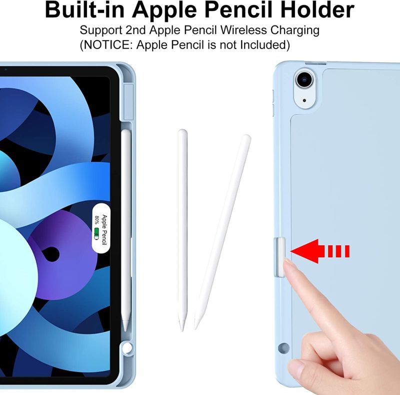 Trifold Smart Flip Cover for iPad 10.9 Inch 10th Gen. (2022) With Pencil Slot