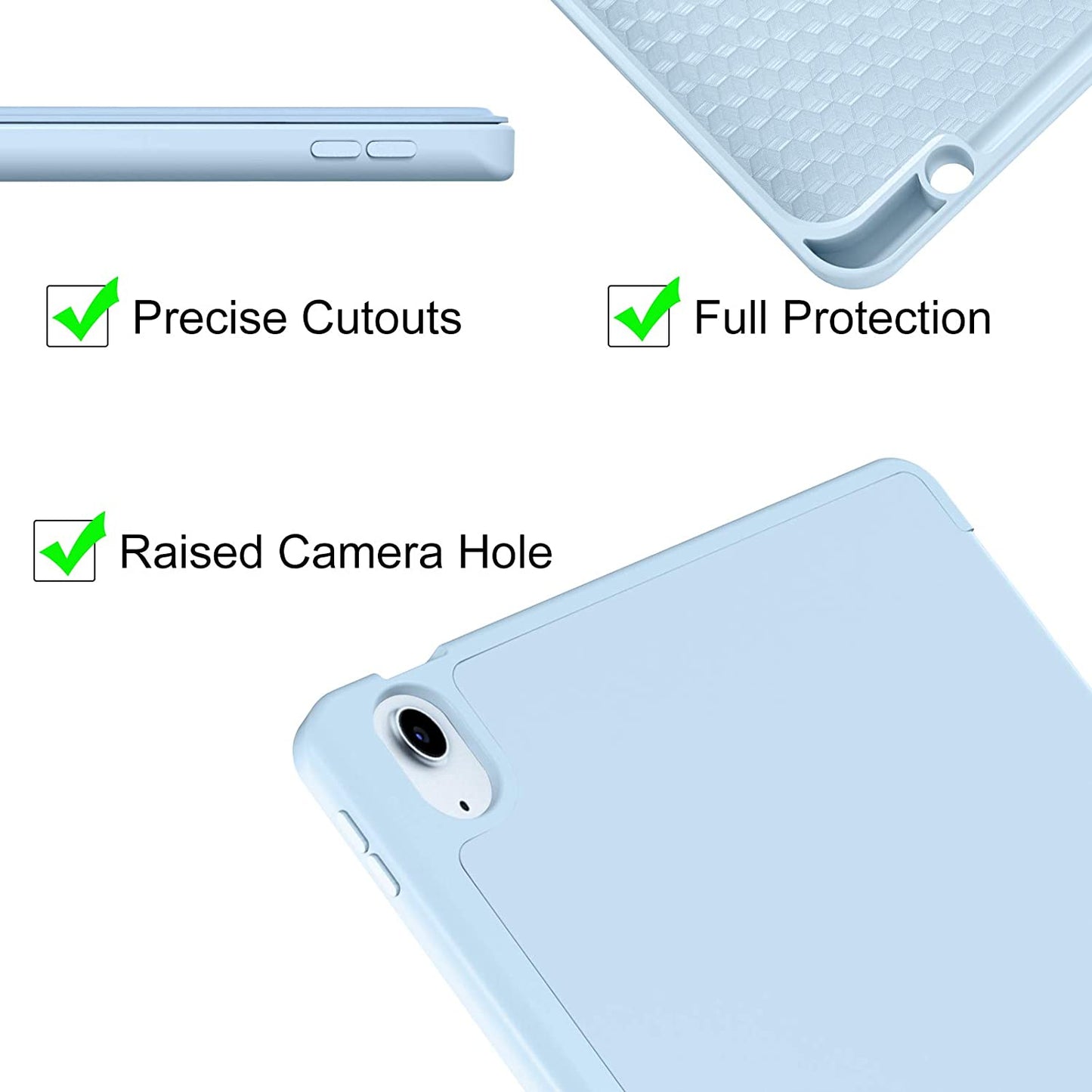 Trifold Smart Flip Cover for iPad 10.9 Inch 10th Gen. (2022) With Pencil Slot
