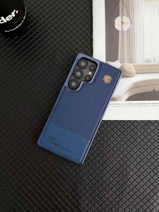 KIGC Luxury Dual Tone Leather Case for Galaxy S25 Ultra