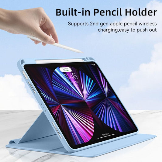 360° Rotating iPad Hard Shell Clear Back Cover with Stand for iPad 10.9 Inch 10th Gen. (2022)