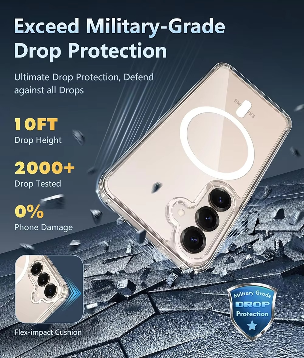 Hybrid Clear Magsafe Case for Galaxy S25