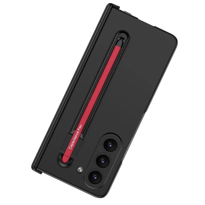Matte Hard Magnetic Hinge Case with Pen for Galaxy Z Fold5