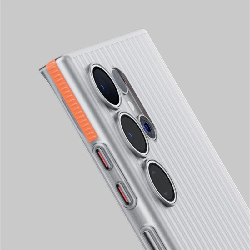 Corrugated Pattern Matte Hard PC With Magsafe Case for Galaxy S24 Ultra