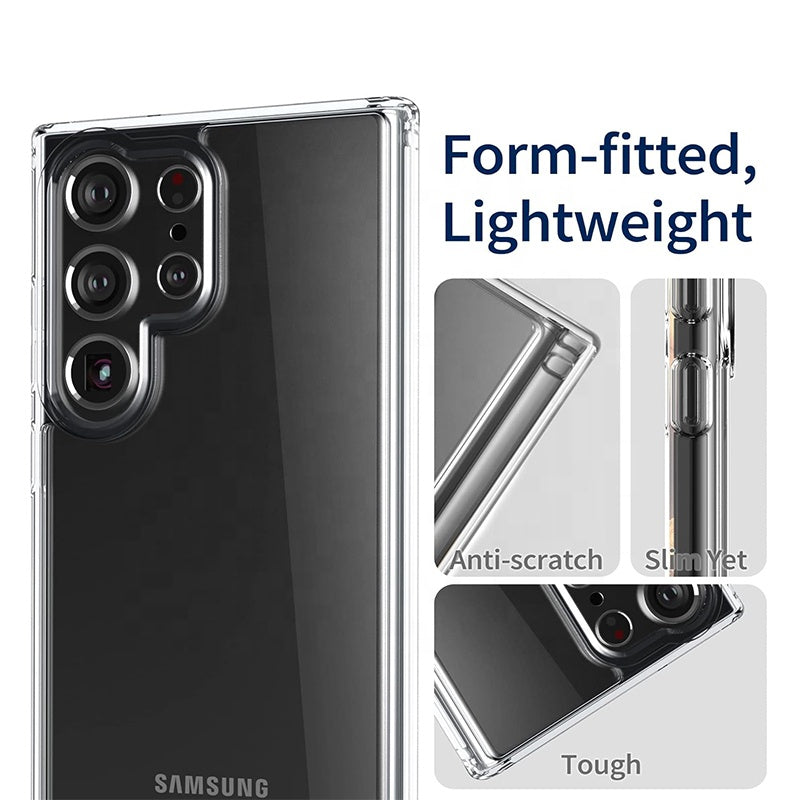 Crystal Clear Hard Case for Galaxy S23 Ultra