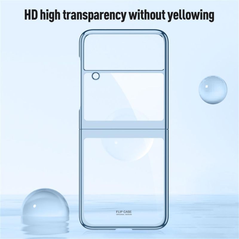 Electroplating Glitter Hard Transparent Case for Galaxy Z Flip4
