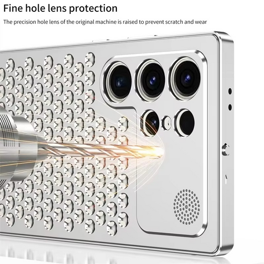 Luxury Merc Inspired Metal Perfume Case for Galaxy 25 Ultra