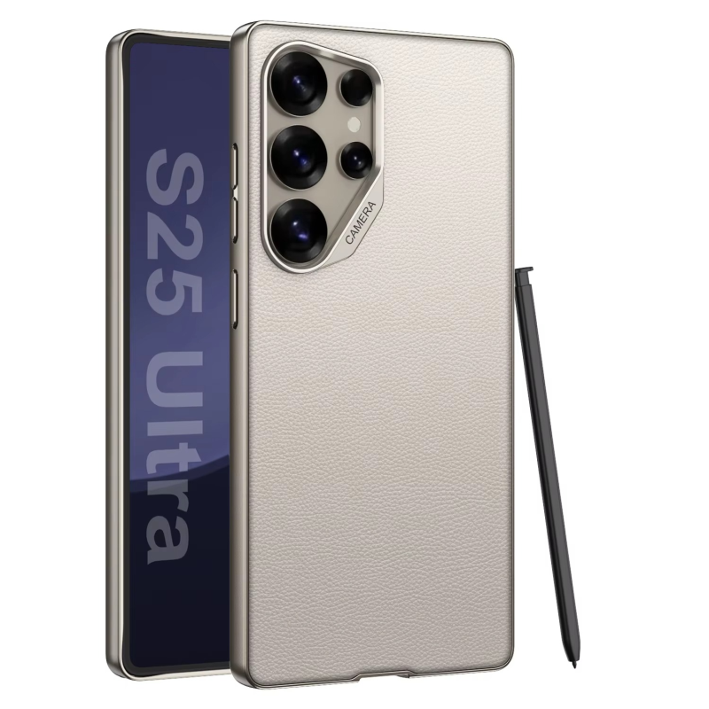Premium Soft Leather Case for Galaxy S25 Ultra