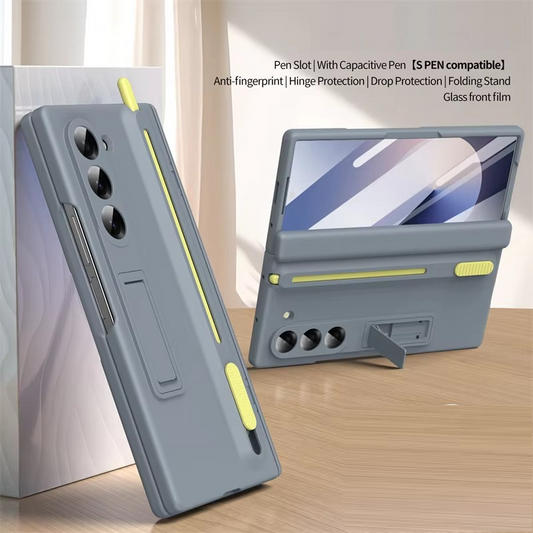 Soft Slim Kick Stand All-Included Case With S-Pen Slot for Galaxy Z Fold6