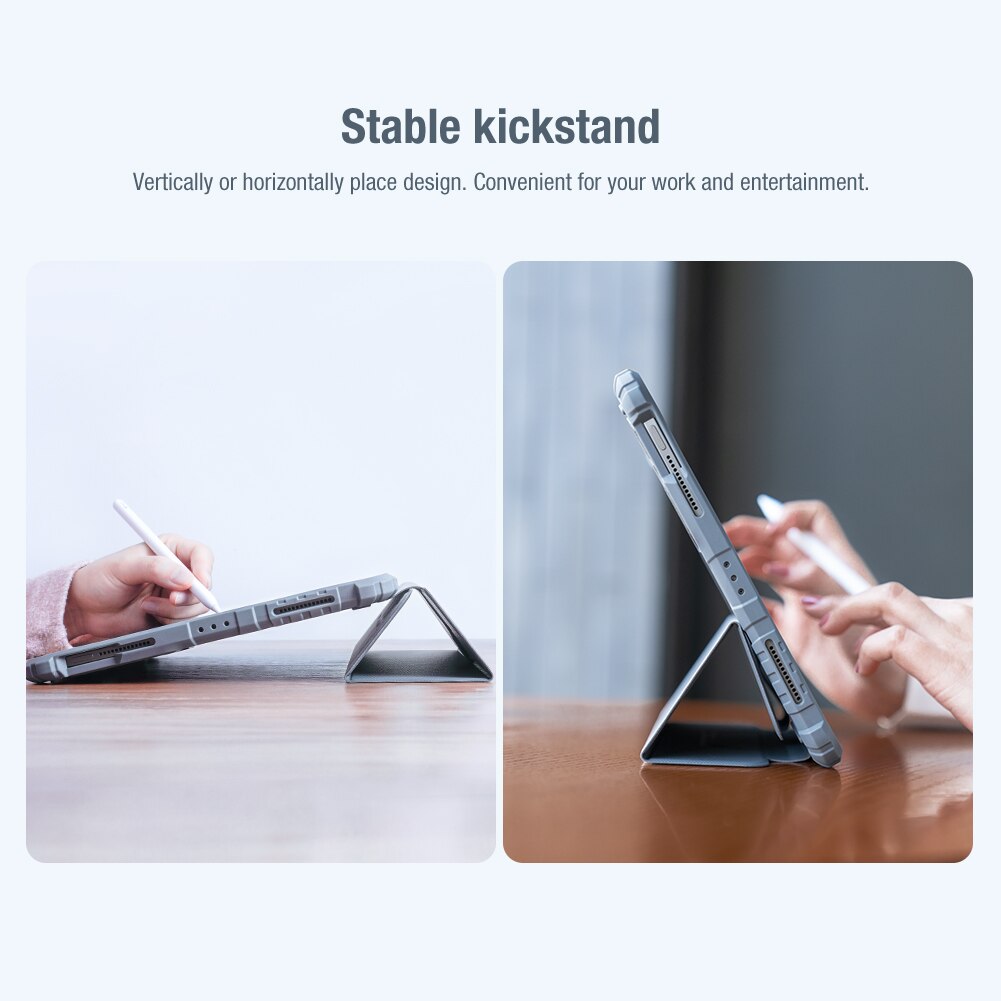 Bumper Leather Cover with Pencil Holder for iPad 10.9 Inch 10th Gen. (2022)