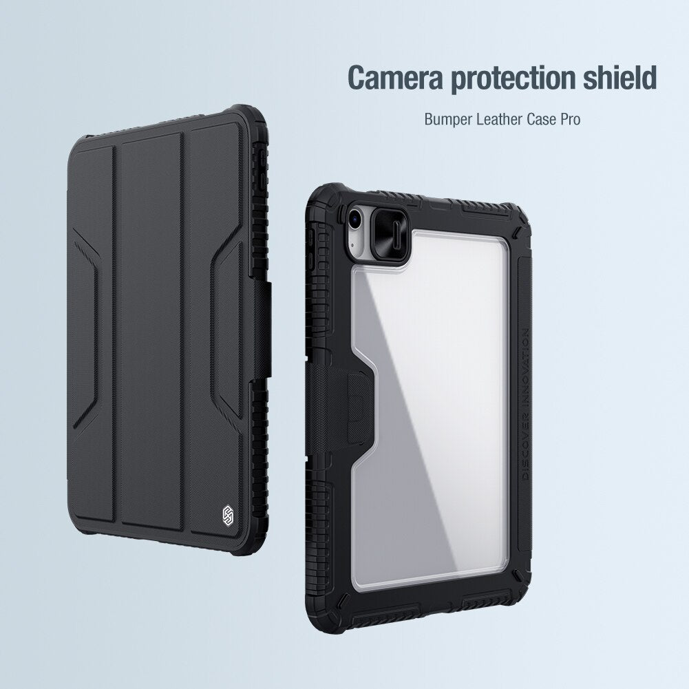 Bumper Leather Cover with Pencil Holder for iPad 10.9 Inch 10th Gen. (2022)