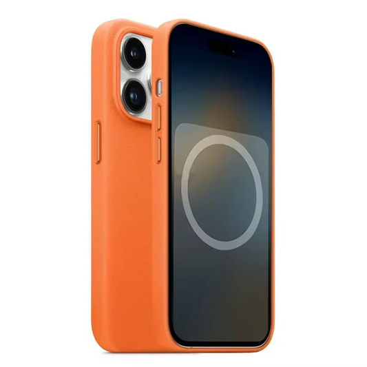 Premium Leather With Magsafe Case for iPhone 14 Pro