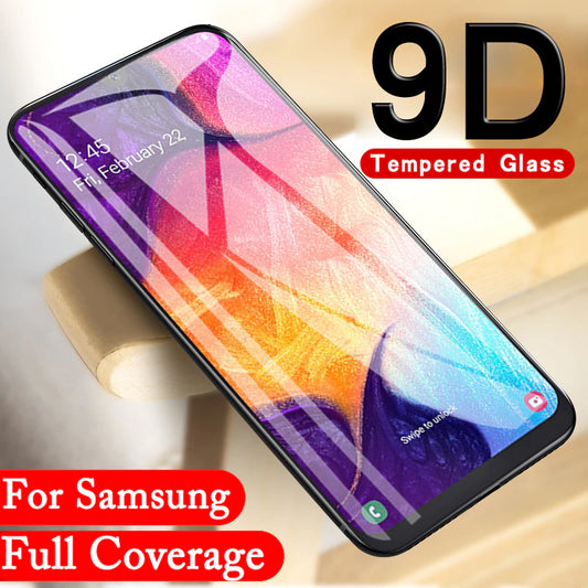 9D Full Cover Tempered Glass Screen Protector for Samsung Galaxy A70