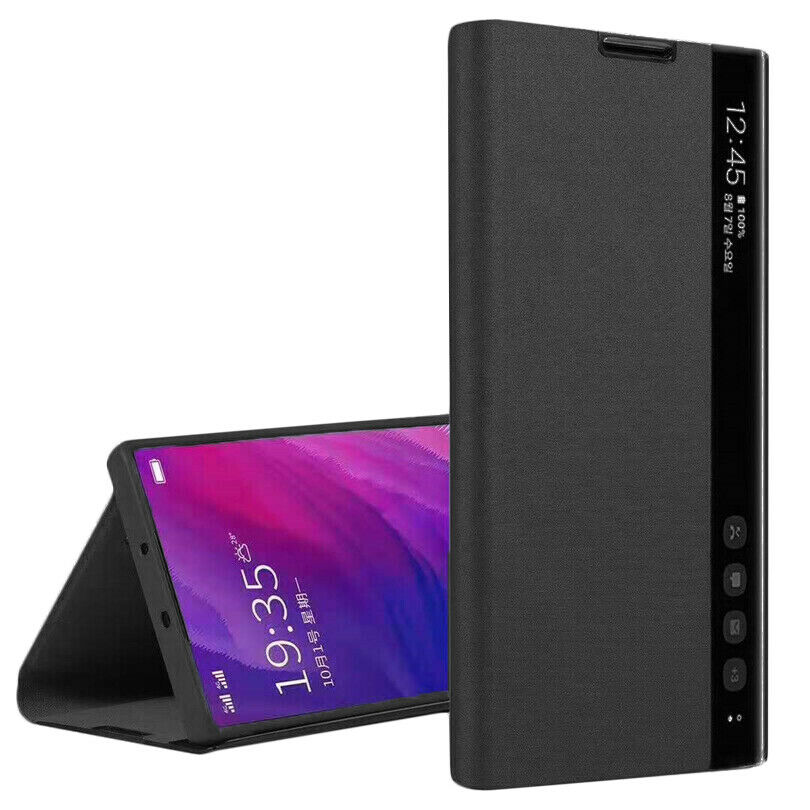 Smart View Window Leather Flip Case for Samsung Galaxy Note 10 Plus