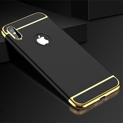 Luxury Gold Plating Protective Case for iPhone X