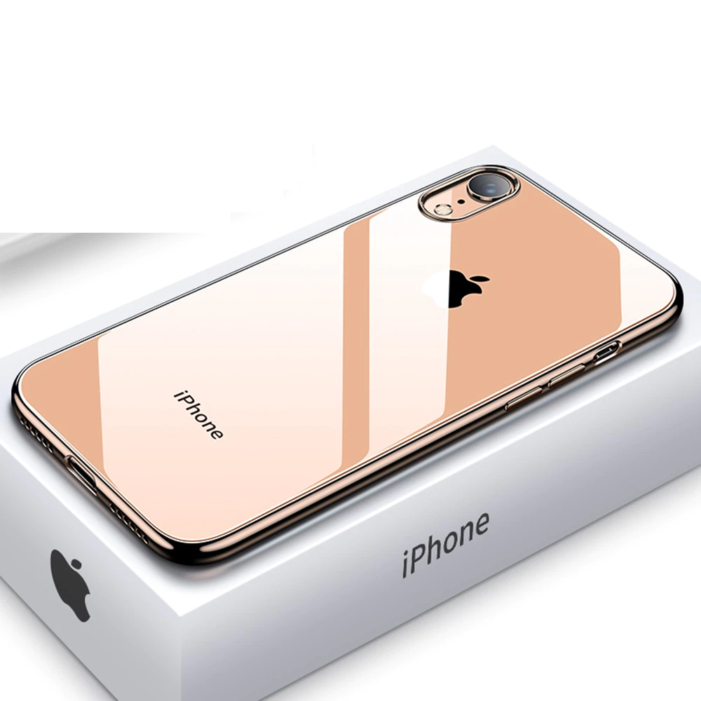 Luxury Electroplating Soft Silicone Matte Finish Case for iPhone XR