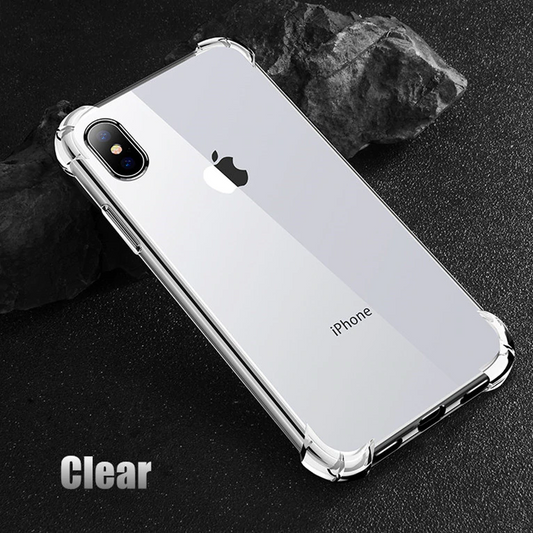 Shockproof TPU Transparent Case for iPhone X