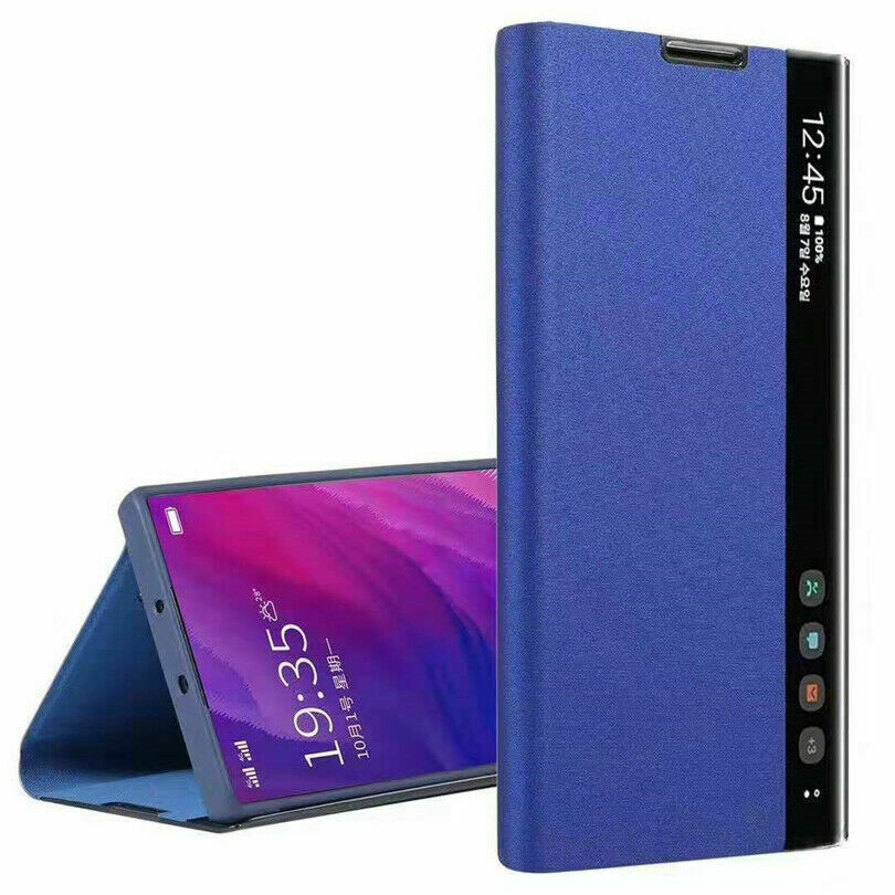 Smart View Window Leather Flip Case for Samsung Galaxy Note 10 Plus