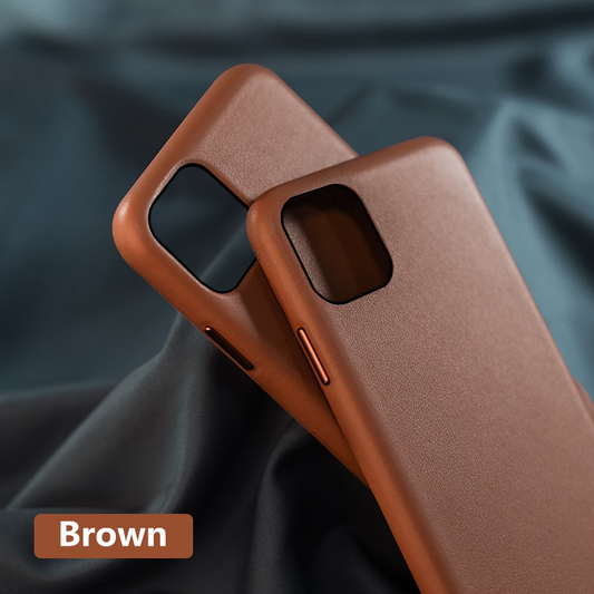 Luxury Genuine Leather Case for iPhone 11 Pro Max With LOGO