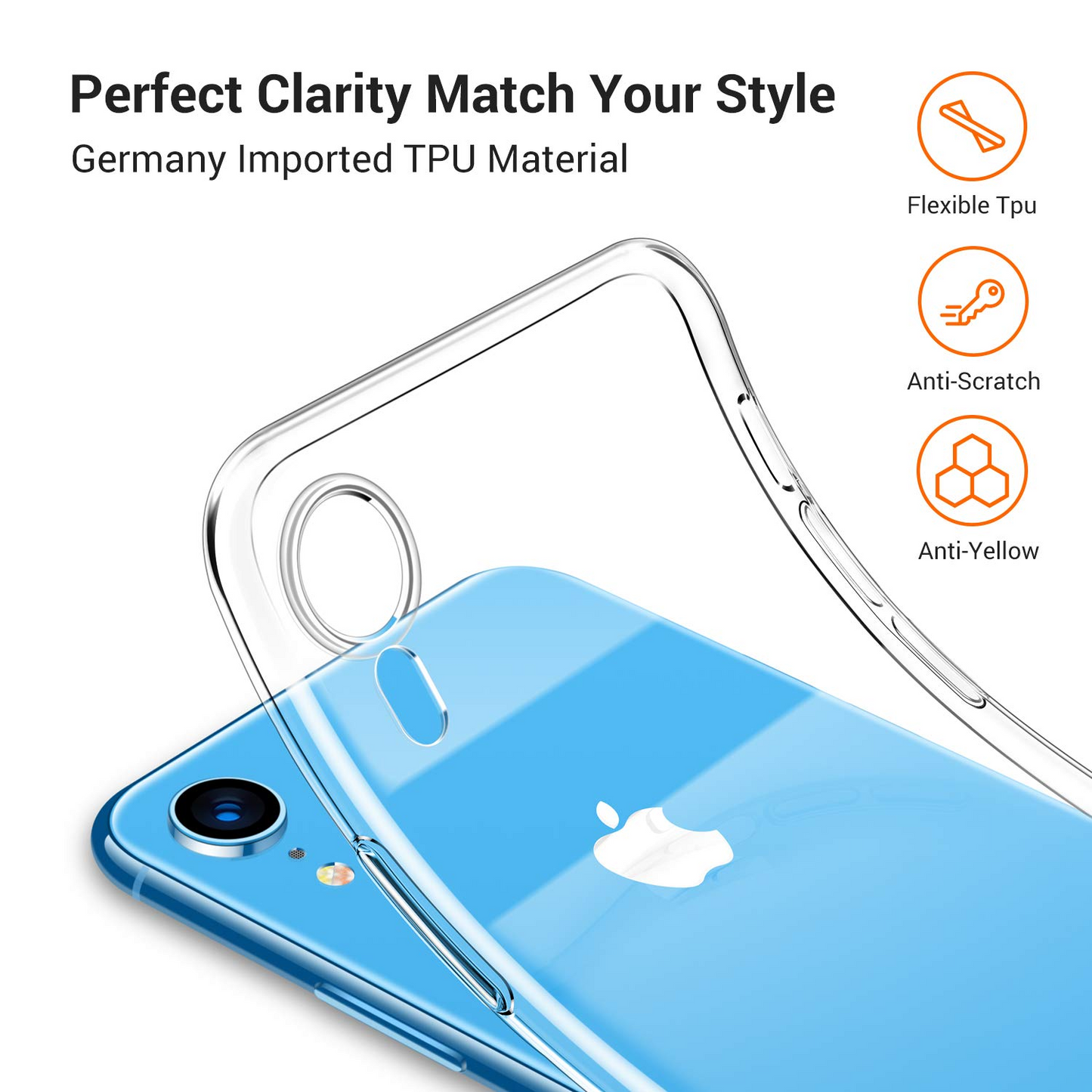 Ultra Thin Soft Transparent Case for iPhone XR