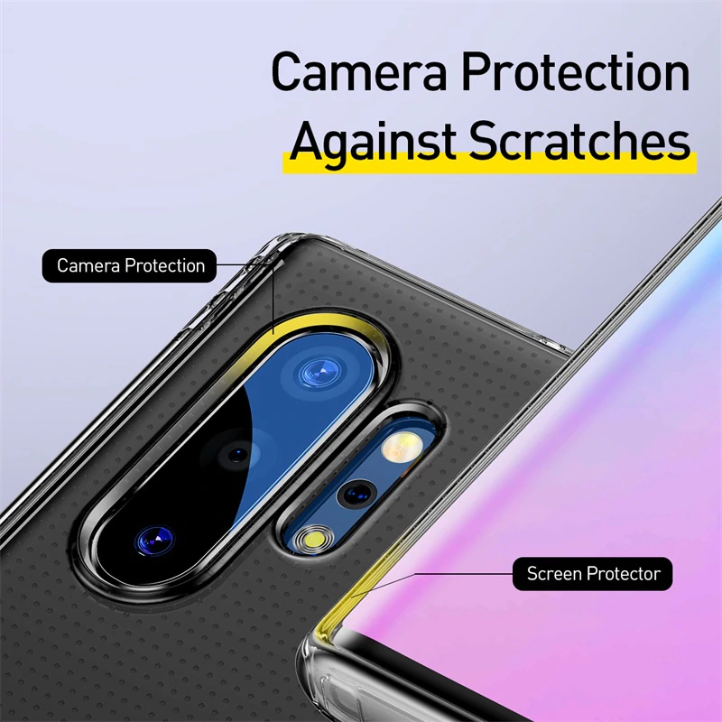 Anti-Knock TPU Transparent Case for Samsung Galaxy Note 10 Plus