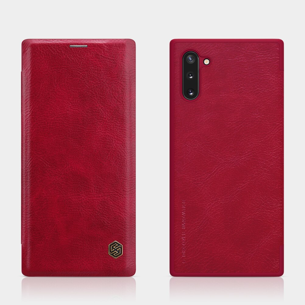 Genuine QIN Leather Flip Case for Samsung Galaxy Note 10