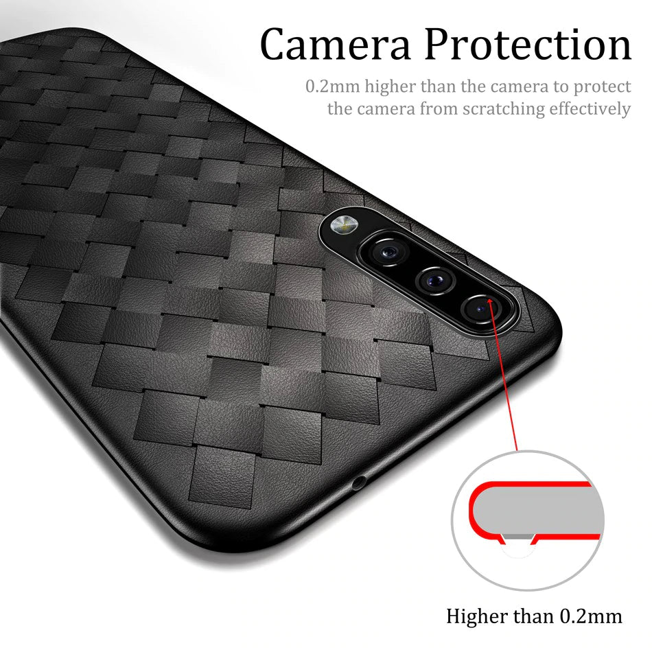 Luxury Ultra Thin Weaving Case for Samsung Galaxy A70