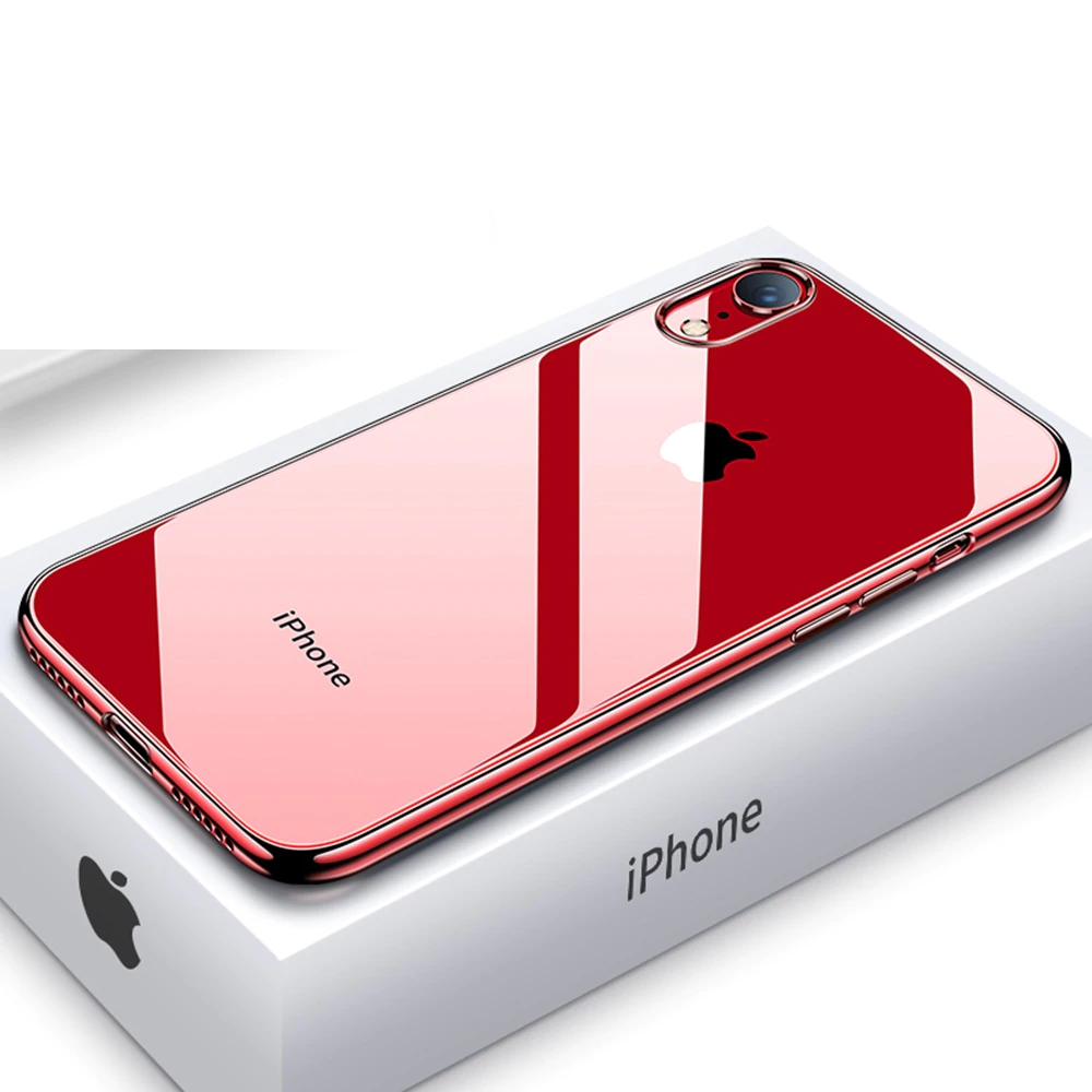 Luxury Electroplating Soft Silicone Matte Finish Case for iPhone XR
