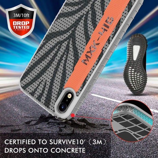 Sneakers Pattern Drop Protection Case for iPhone X