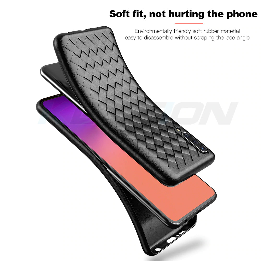 Luxury Ultra Thin Grid Weaving Case for Samsung Galaxy A50