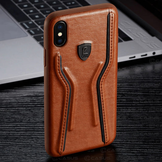 Luxury Leather Thin Slim Case for iPhone X