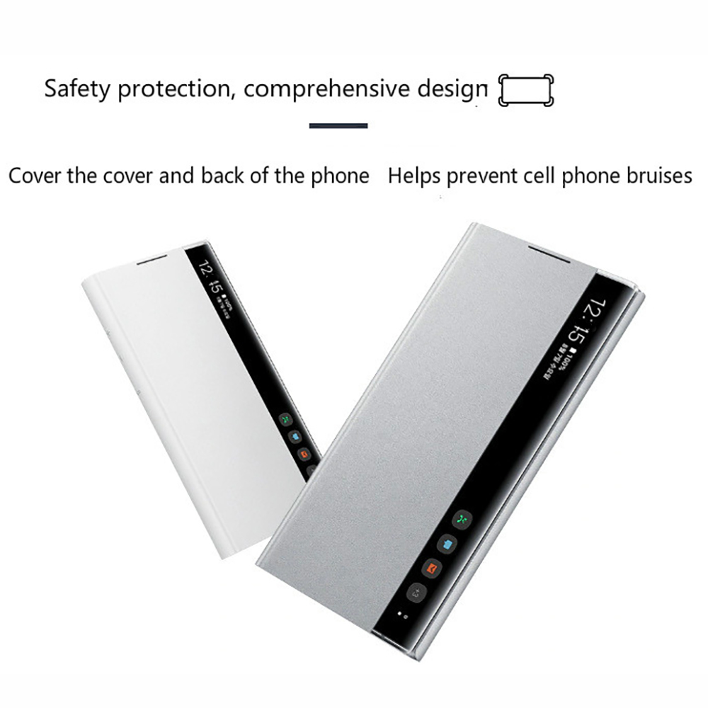 Smart View Window Leather Flip Case for Samsung Galaxy Note 10 Plus