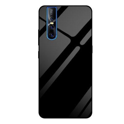 Tempered Glass Soft Silicone Case for Vivo V15 Pro