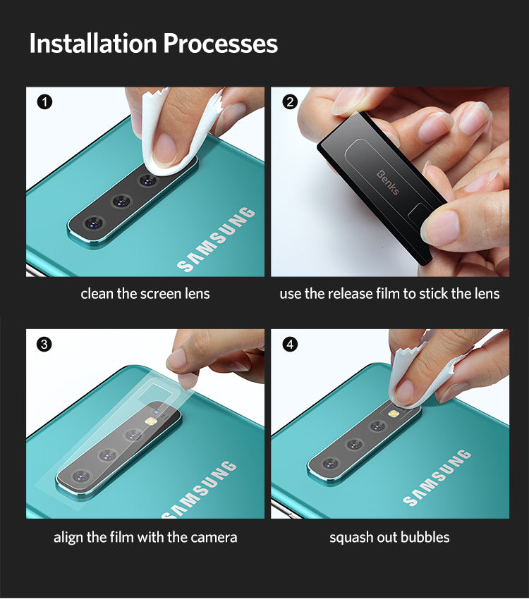 Back Camera Lens Tempered Glass for Samsung Galaxy S10 Plus